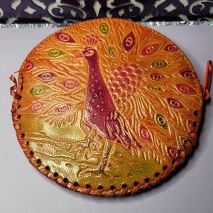 Peacock Coin Purse Zips